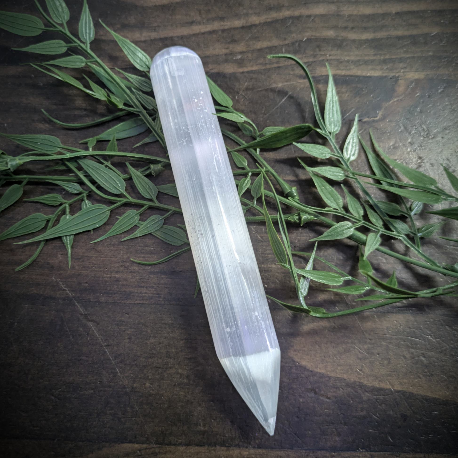 Selenite Wand with Point image 0