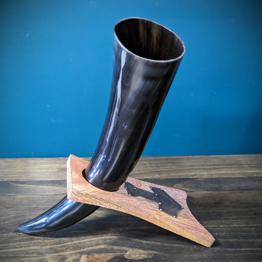 Horn with Wooden Stand image 1