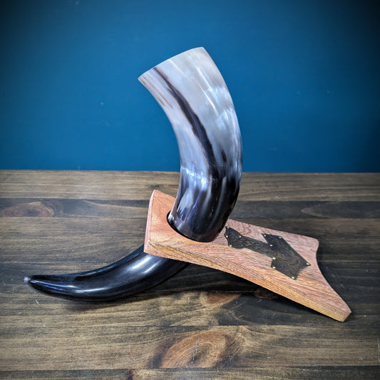 Horn with Wooden Stand image 1