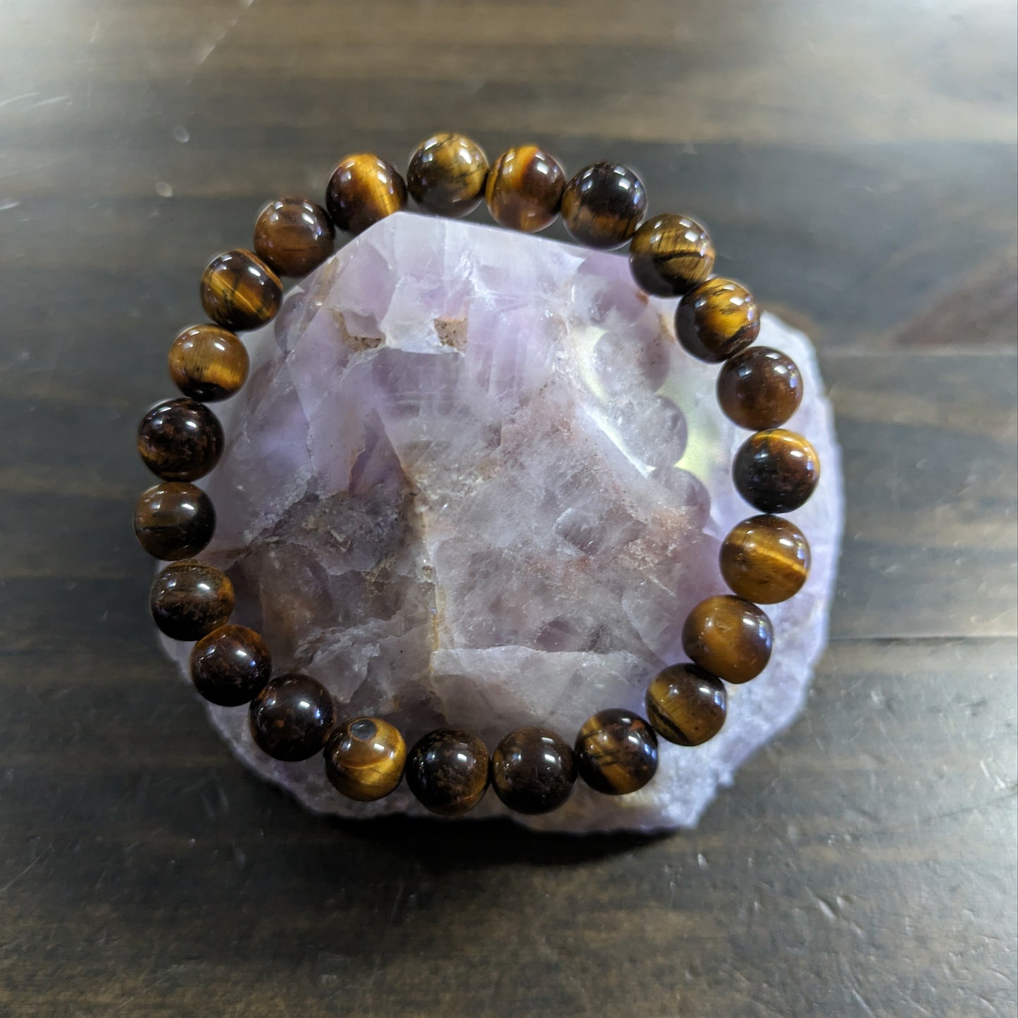 Tiger Eye  -  8mm Bead Bracelet image 0