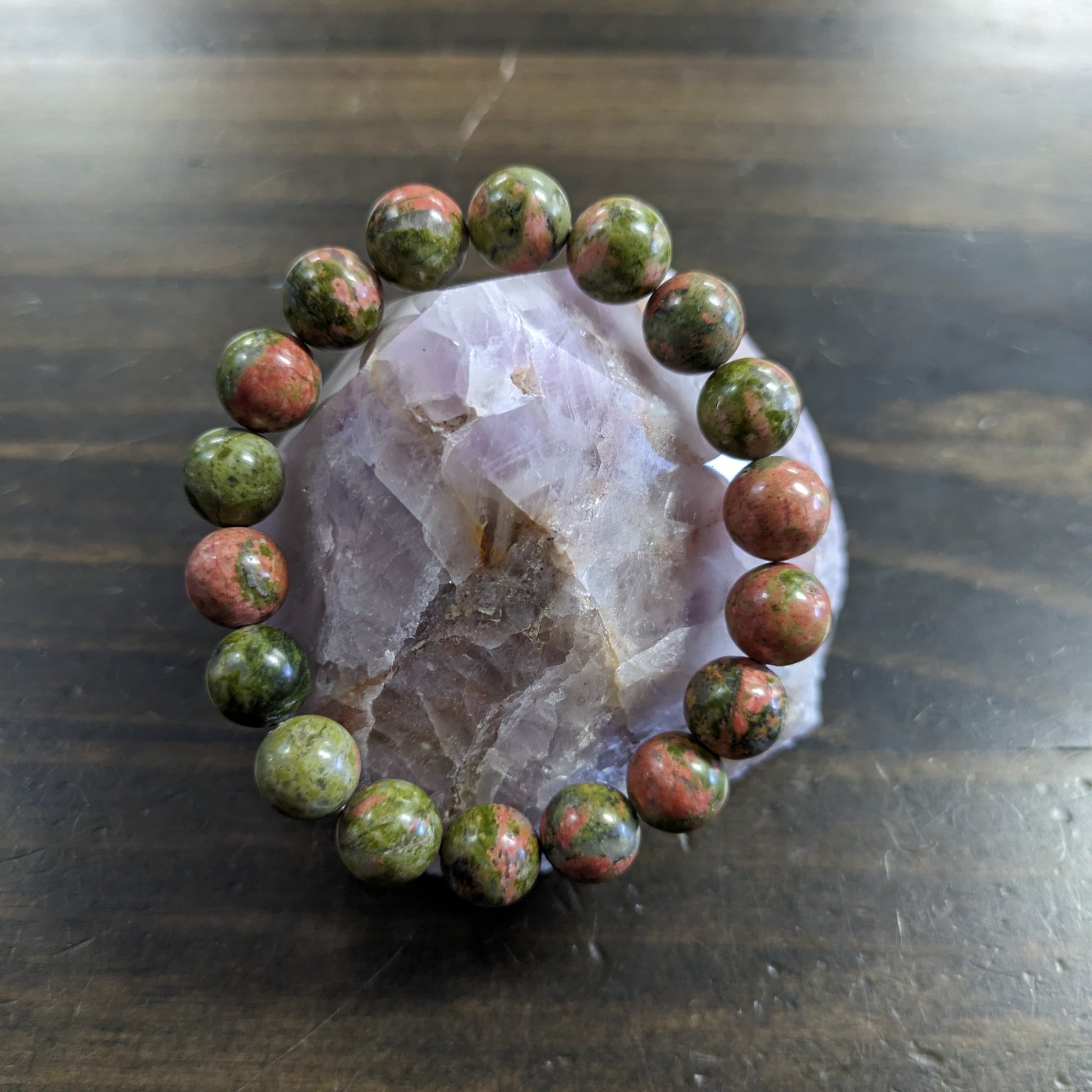 Unakite - 10mm Bead Bracelet image 0