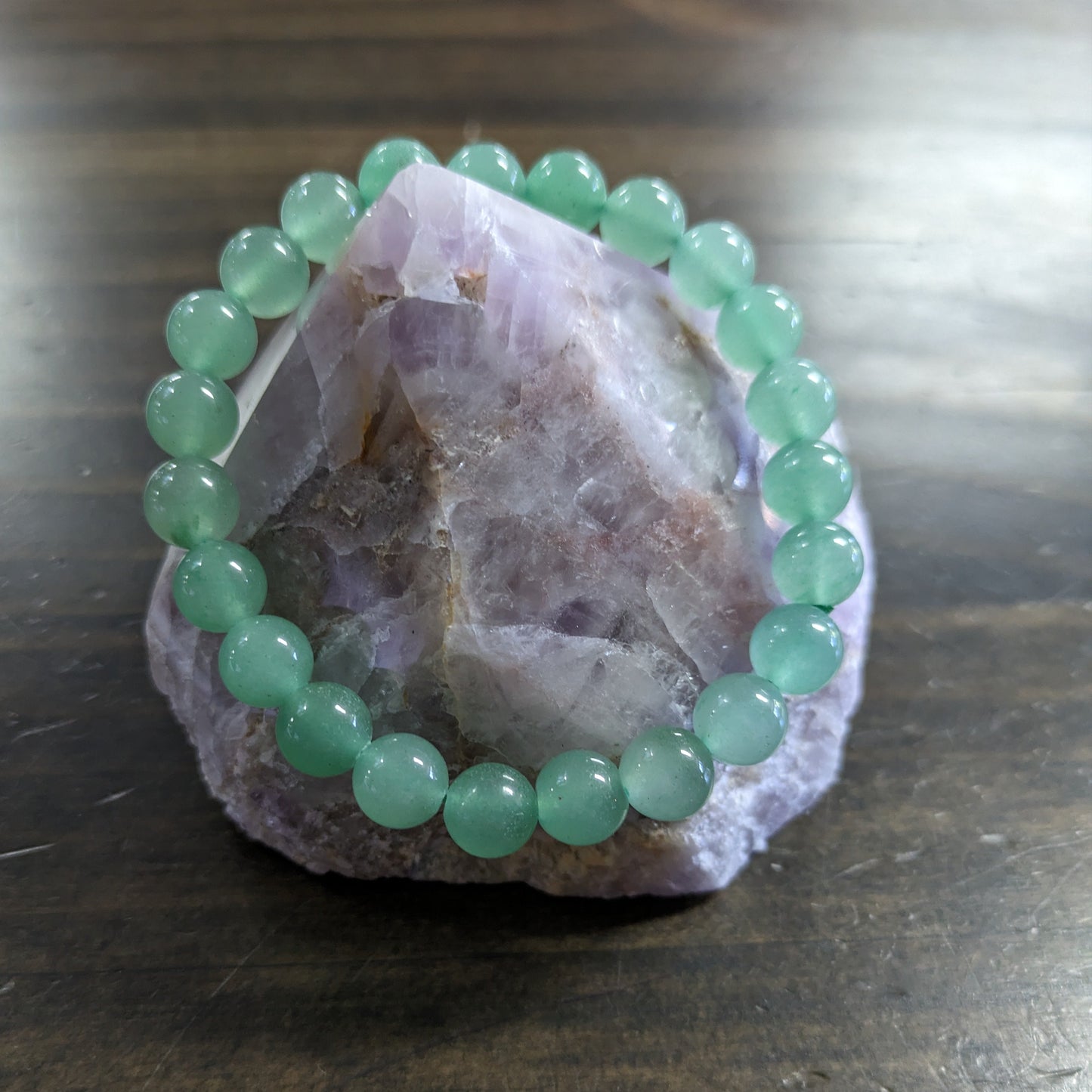 Green Aventurine  - 8mm Bead Bracelet image 0