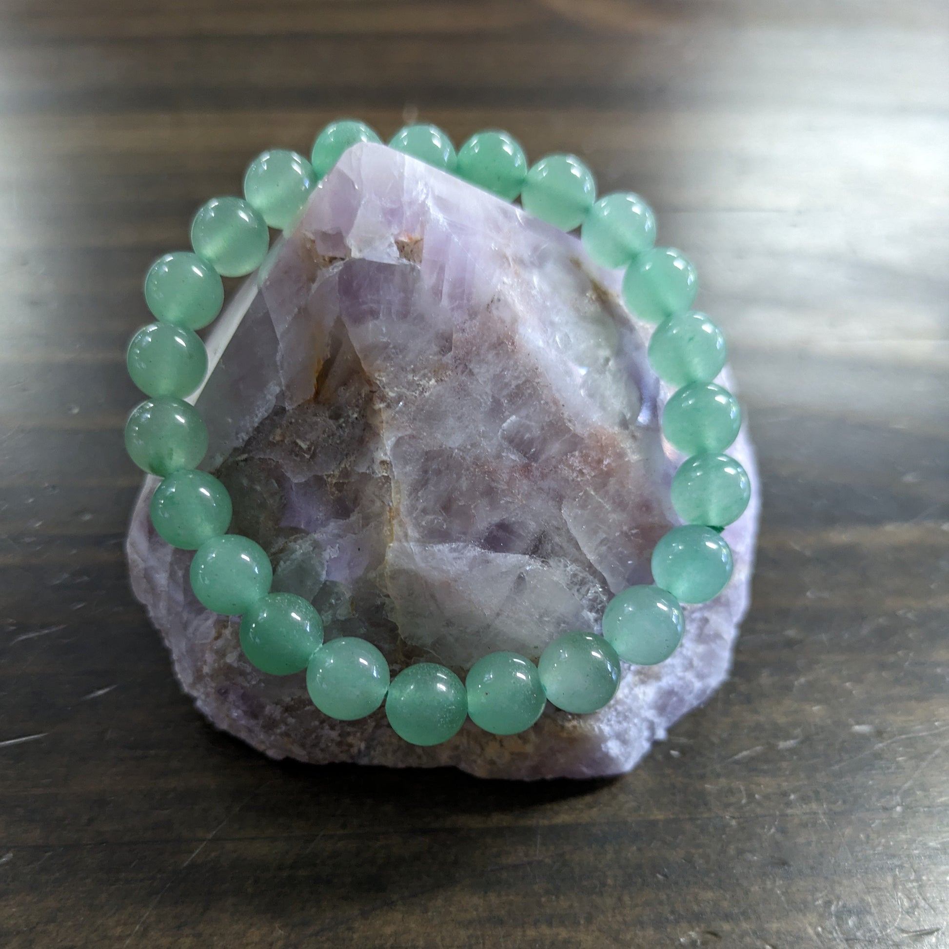 Green Aventurine  - 8mm Bead Bracelet image 0