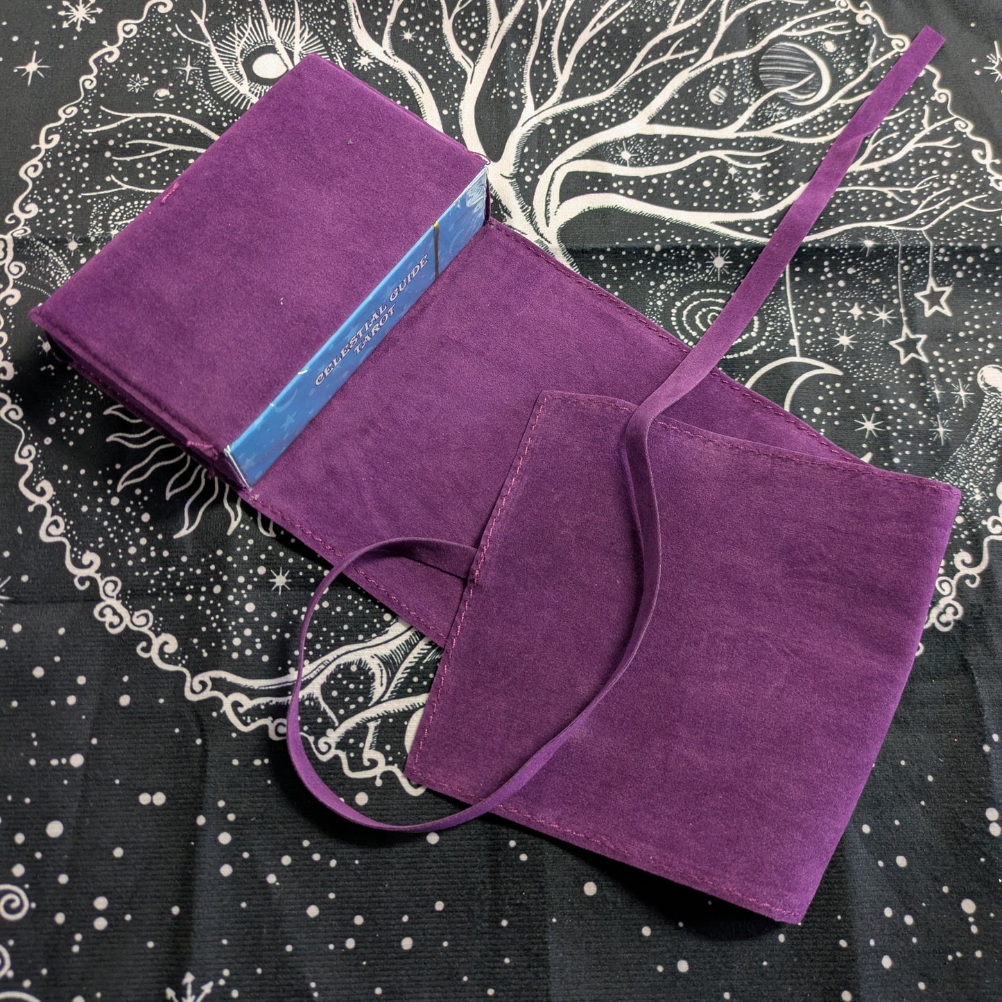 Velvet Wrap Deck Holder - Purple