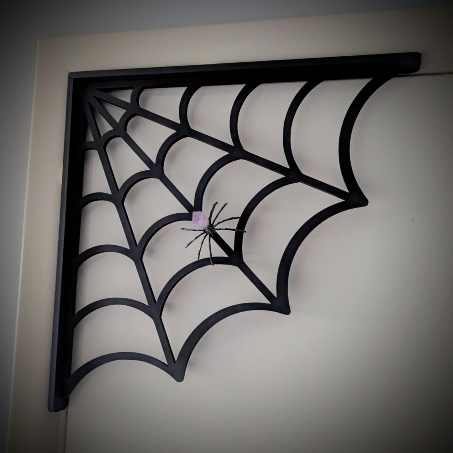 Spider Web with Amethyst Spider