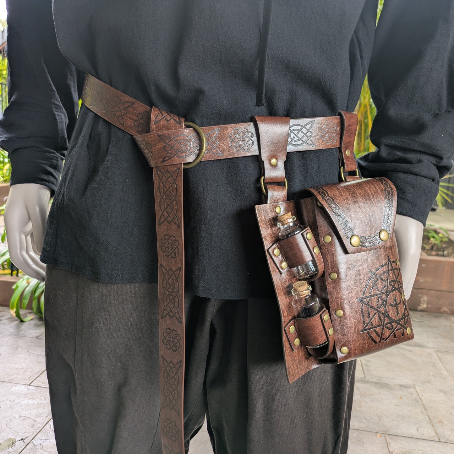 Medieval Belt - Dark Brown