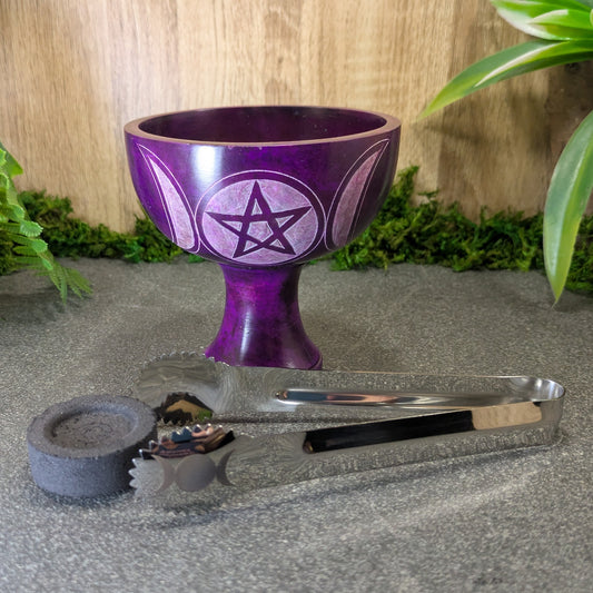 Triple Moon Charcoal Tongs