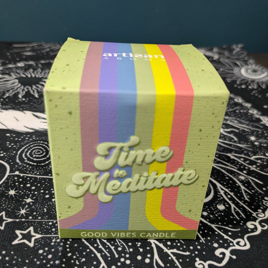 Time To Meditate Good Vibes Candle