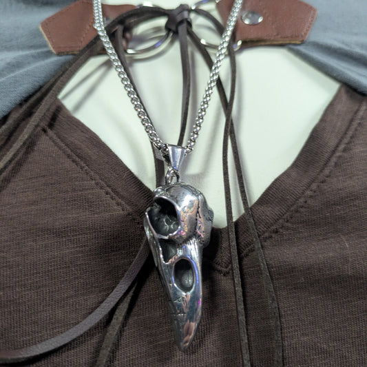 Crow Skull Necklace