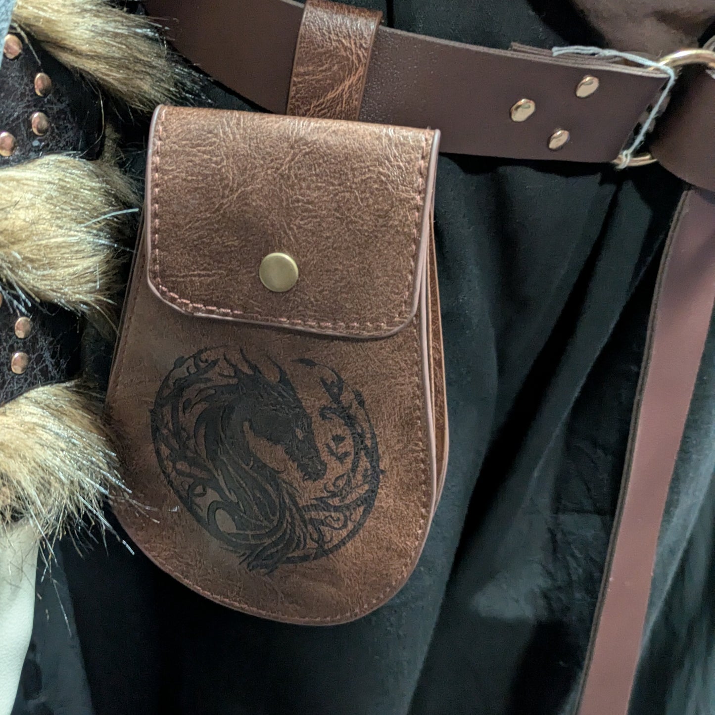 Medieval Dragon Bag - Brown