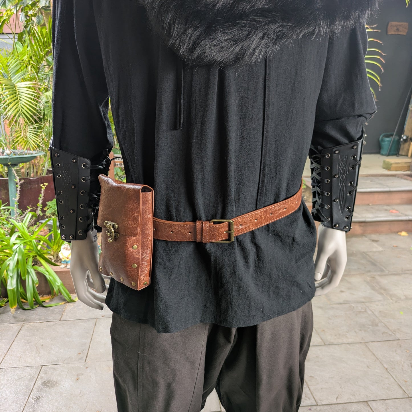 Medieval Bag & Belt - brown