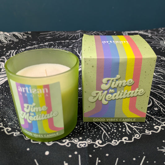 Time To Meditate Good Vibes Candle